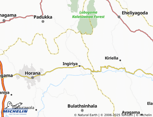 Carte MICHELIN Maha Ingiriya - ViaMichelin