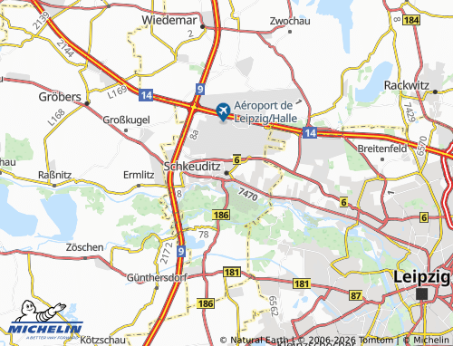 MICHELIN Schkeuditz map - ViaMichelin