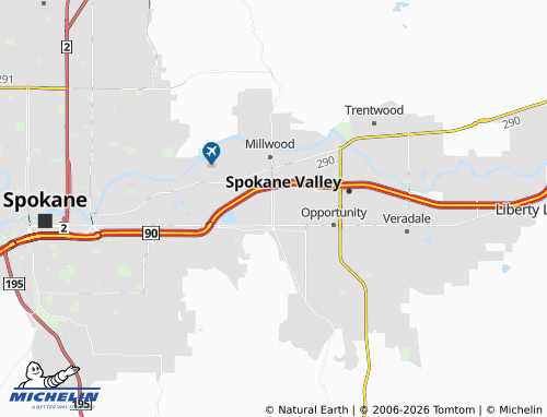 Mapa MICHELIN Dishman - ViaMichelin