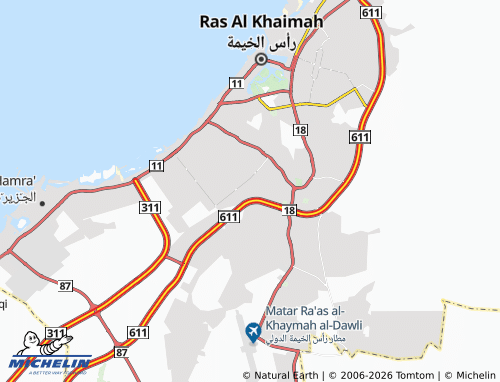MICHELIN Awafi map - ViaMichelin