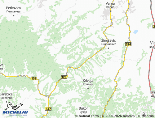 MICHELIN-Landkarte Dvorište - ViaMichelin