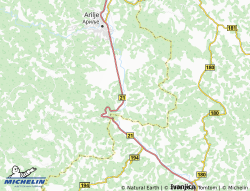 MICHELIN Trešnjevica map - ViaMichelin