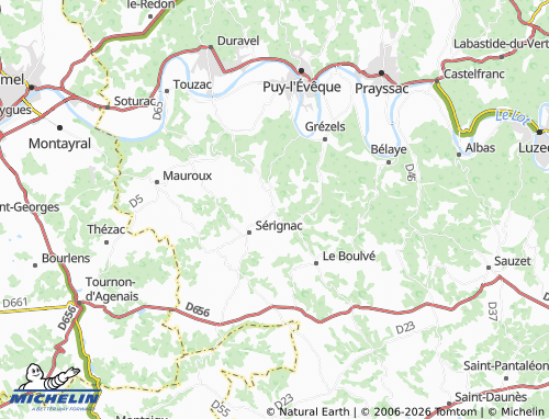 MICHELIN Floressas map - ViaMichelin