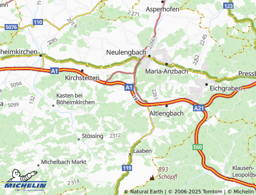 MICHELIN-Landkarte Almerberg - ViaMichelin