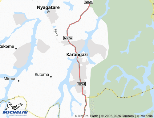 MICHELIN-Landkarte Karangazi - ViaMichelin