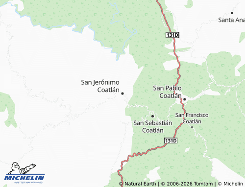 Carte MICHELIN San Jerónimo Coatlán - ViaMichelin
