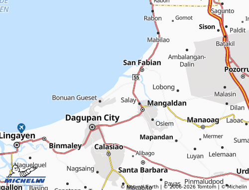 MICHELIN Bateng map - ViaMichelin