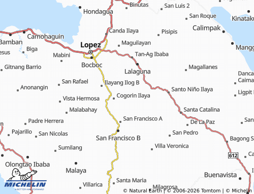MICHELIN Inalusan map - ViaMichelin