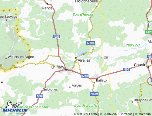 Mappa MICHELIN Virelles - ViaMichelin