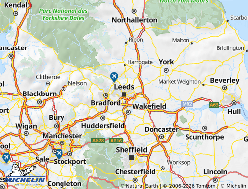 Carte MICHELIN Leeds - ViaMichelin