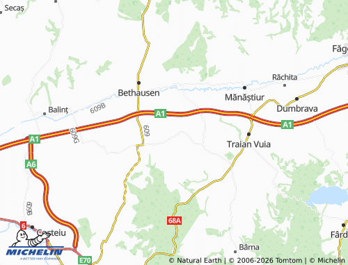 Mapa MICHELIN Susani - ViaMichelin