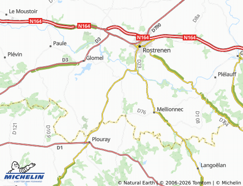 MICHELIN Tumulus Saint-Michel map - ViaMichelin