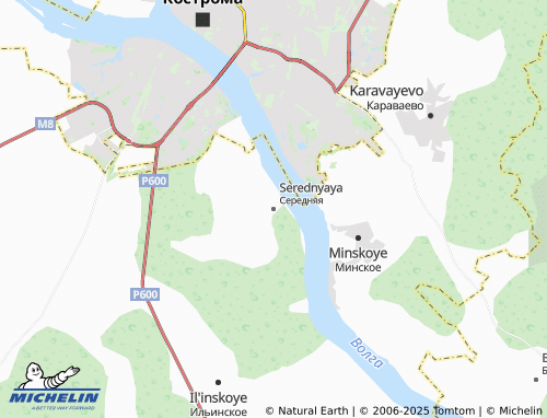 MICHELIN Serednyaya map - ViaMichelin