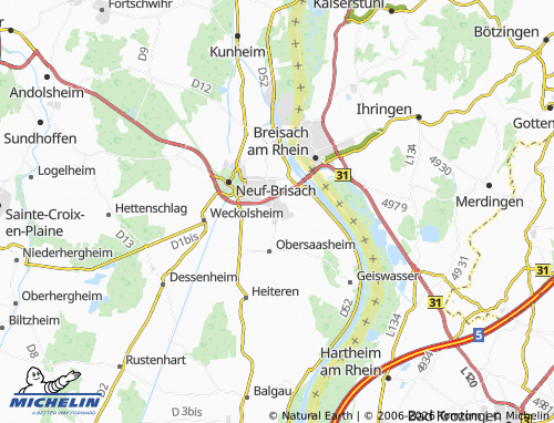 Mapa MICHELIN Algolsheim - ViaMichelin