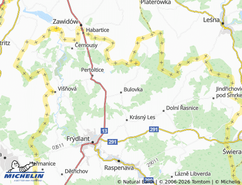 Mappa MICHELIN Bulovka - ViaMichelin