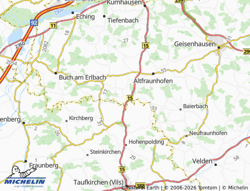MICHELIN Reichersdorf map - ViaMichelin