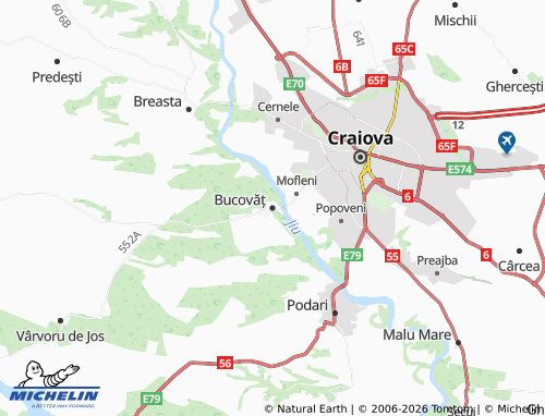 MICHELIN Bucovăț map - ViaMichelin