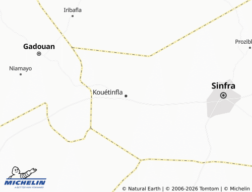 MICHELIN-Landkarte Kouétinfla - ViaMichelin
