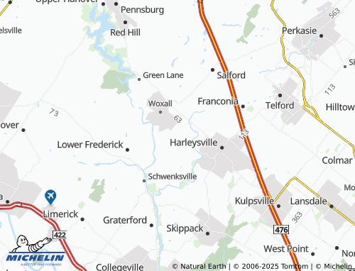 MICHELIN Salfordville map - ViaMichelin