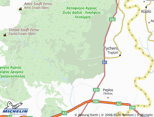 Carte MICHELIN Lefkimmi - ViaMichelin
