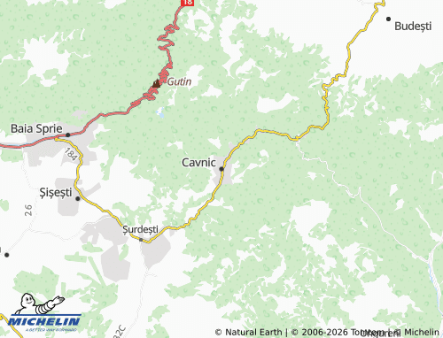 Carte MICHELIN Cavnic - ViaMichelin