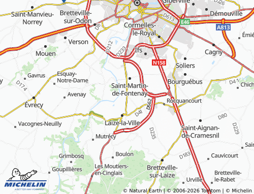 MICHELIN May-sur-Orne map - ViaMichelin