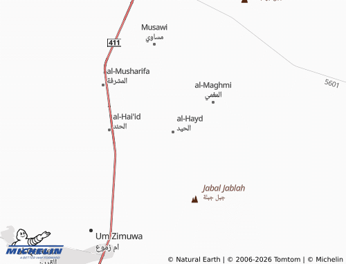 MICHELIN Al Heed map - ViaMichelin