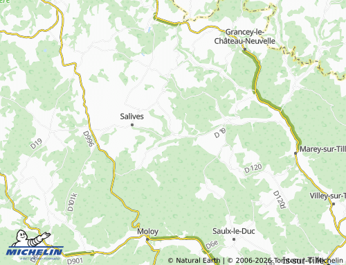 MICHELIN Barjon map - ViaMichelin