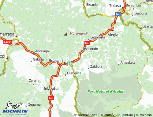 Mappa MICHELIN Ordizia - ViaMichelin