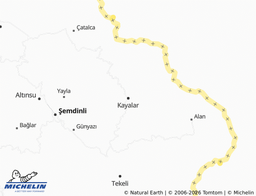 Mappa MICHELIN Kayalar - ViaMichelin