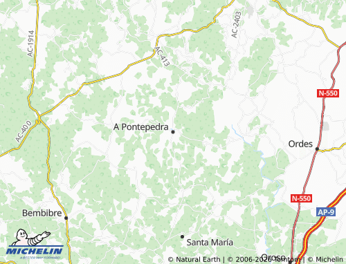 MICHELIN A Pontepedra map - ViaMichelin