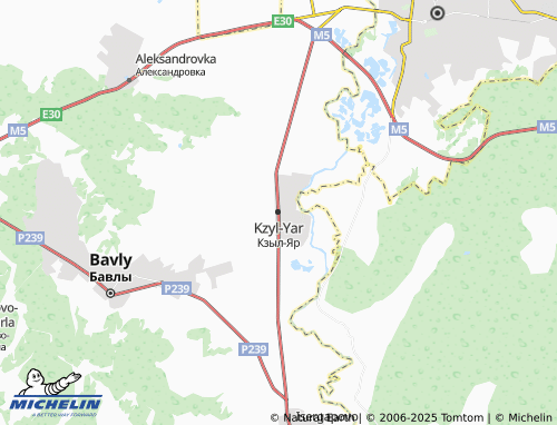 MICHELIN Kzyl-Yar map - ViaMichelin