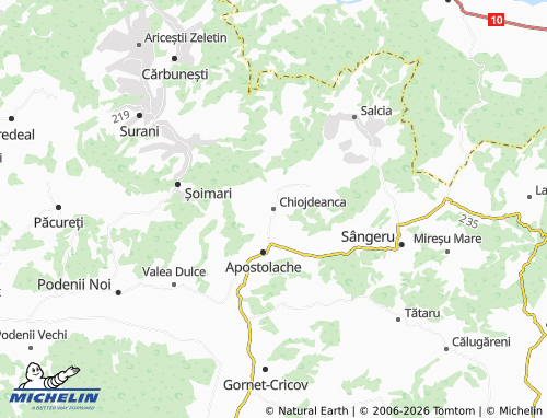 Mapa MICHELIN Chiojdeanca - ViaMichelin