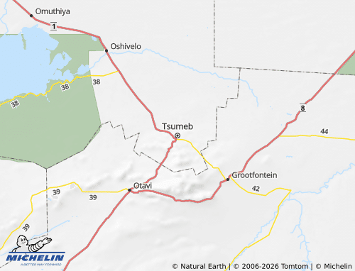 MICHELIN-Landkarte Oshikoto - ViaMichelin