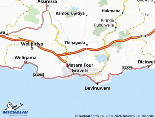 Mappa MICHELIN Nadugala 2 - ViaMichelin
