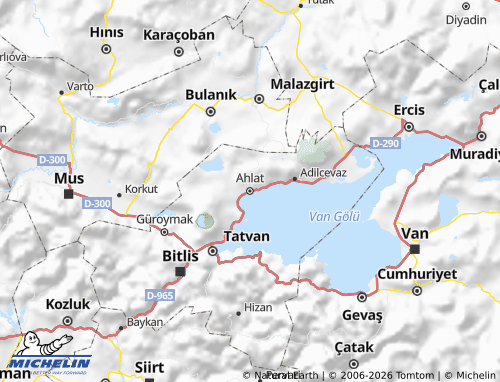 Kaart MICHELIN Ahlat - ViaMichelin