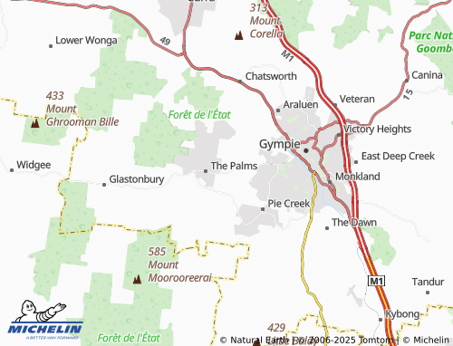 Mapa MICHELIN Widgee Crossing South - ViaMichelin