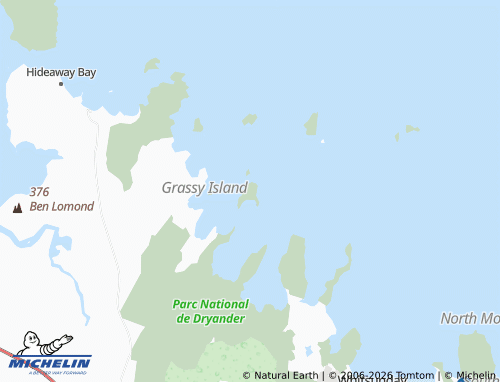 MICHELIN Grassy Island map - ViaMichelin