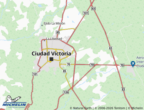 MICHELIN Riveras del Río map - ViaMichelin