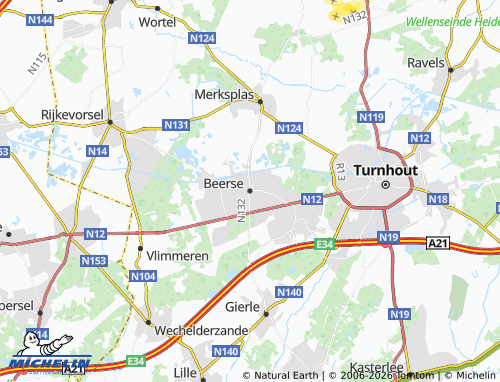 Mappa MICHELIN Beerse - ViaMichelin