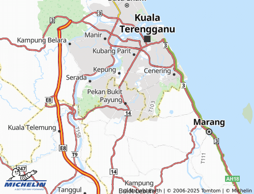 MICHELIN Kampung Surau Haji Mat Zin map - ViaMichelin