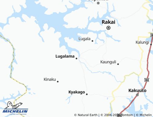 MICHELIN Lugalama map - ViaMichelin