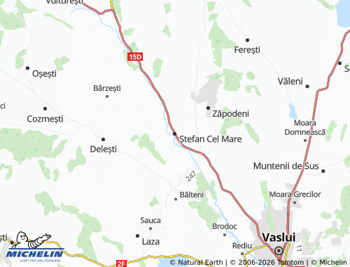 Mapa MICHELIN Ștefan Cel Mare - ViaMichelin