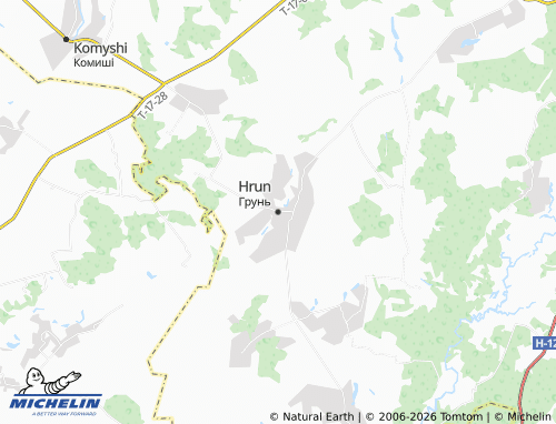 Mappa MICHELIN Hrun - ViaMichelin