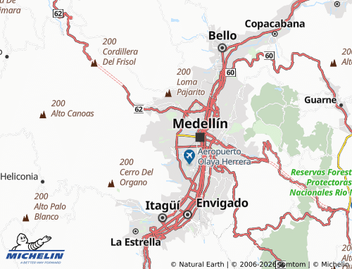 Carte MICHELIN La América - ViaMichelin