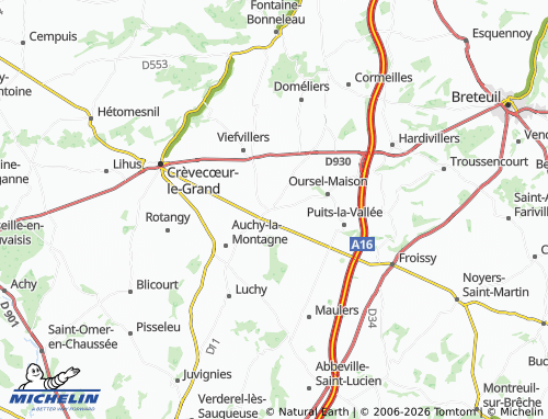 Mappa MICHELIN Francastel - ViaMichelin