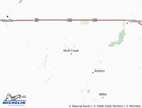 Mappa MICHELIN Wolf Creek - ViaMichelin