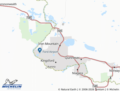 Mappa MICHELIN Iron Mountain - ViaMichelin