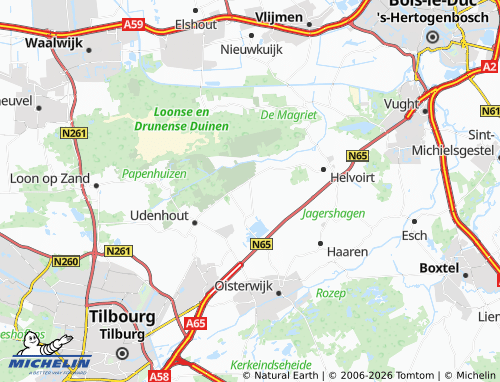 MICHELIN Biezenmortel map - ViaMichelin