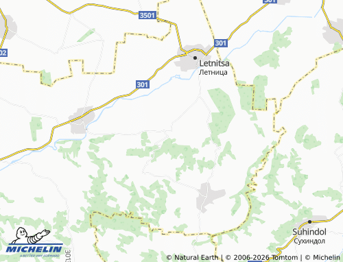 MICHELIN Krushuna map - ViaMichelin